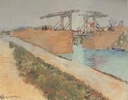Vincent Van Gogh The Langlois Bridge at Arles with Road alonside the Canal (nn04) USA oil painting artist